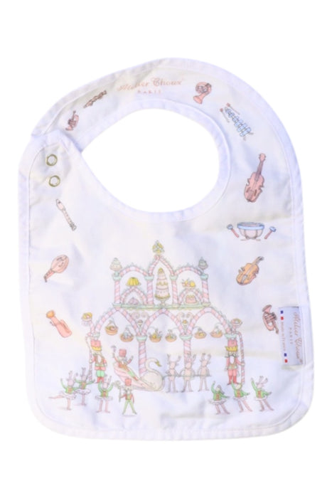 A Pink Bibs from Atelier Choux in size O/S for neutral. (Back View)