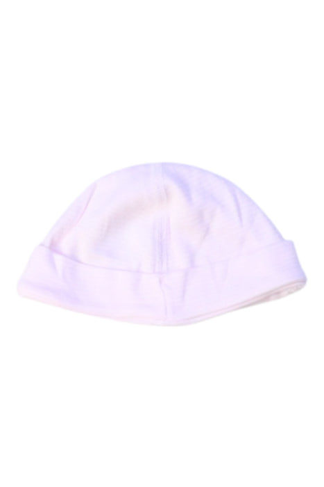 A White Beanies from Petit Bateau in size 3-6M for girl. (Back View)