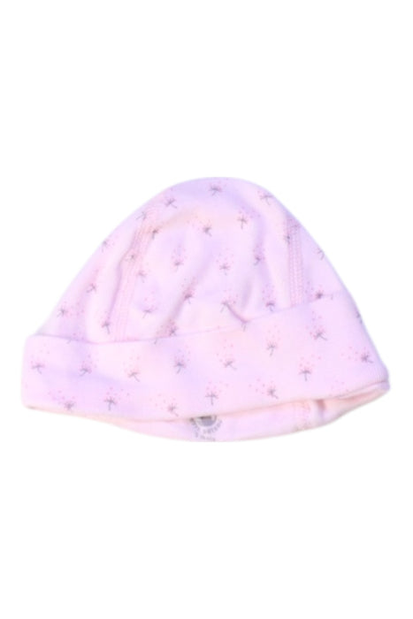 A Pink Beanies from Petit Bateau in size 0-3M for girl. (Front View)