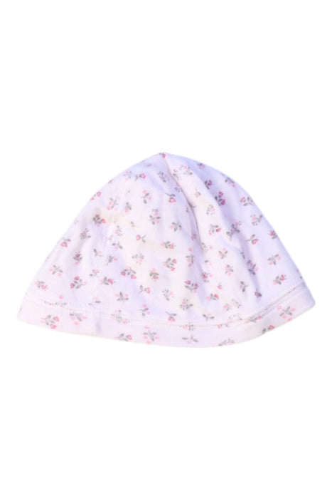 A White Beanies from Petit Bateau in size 3-6M for girl. (Back View)