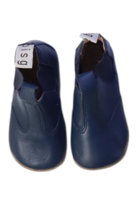 A Navy Booties from Bisgaard in size 12-18M for boy. (Back View)