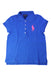 A Blue Short Sleeve Polos from Polo Ralph Lauren in size 6T for girl. (Front View)