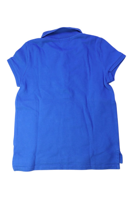 A Blue Short Sleeve Polos from Polo Ralph Lauren in size 6T for girl. (Back View)