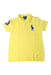 A Yellow Short Sleeve Polos from Polo Ralph Lauren in size 4T for girl. (Front View)