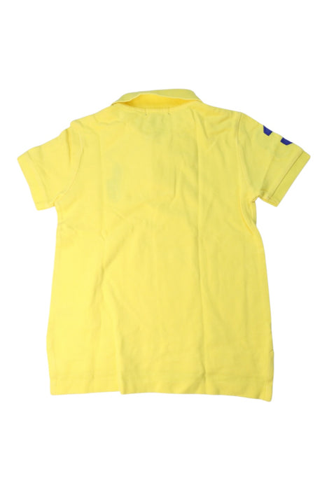 A Yellow Short Sleeve Polos from Polo Ralph Lauren in size 4T for girl. (Back View)