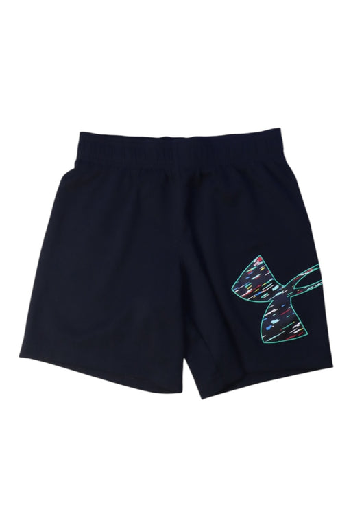 A Navy Active Shorts from Under Armour in size 5T for boy. (Front View)