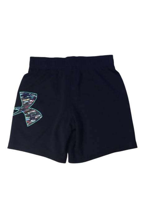 A Navy Active Shorts from Under Armour in size 5T for boy. (Back View)