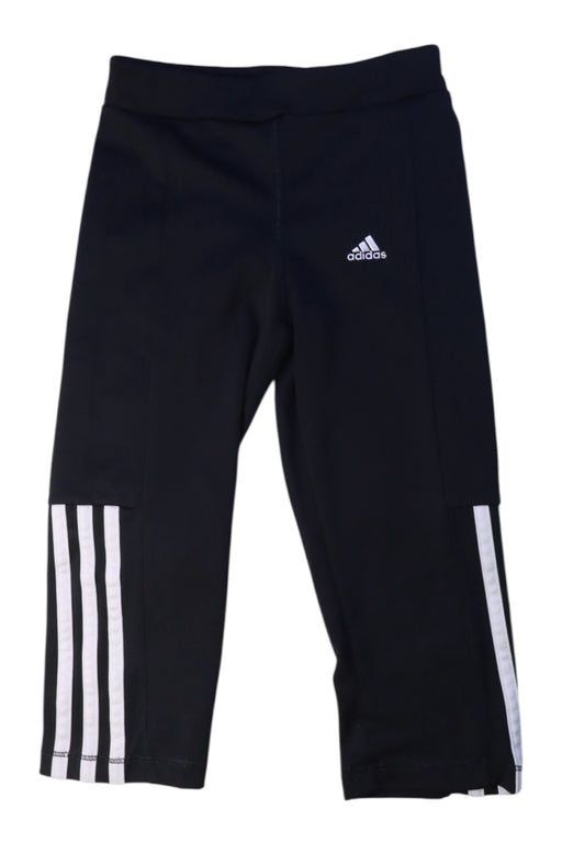 A Black Active Pants from Adidas in size 7Y for neutral. (Front View)