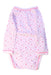 A Pink Long Sleeve Bodysuits from Petit Bateau in size 3-6M for girl. (Back View)