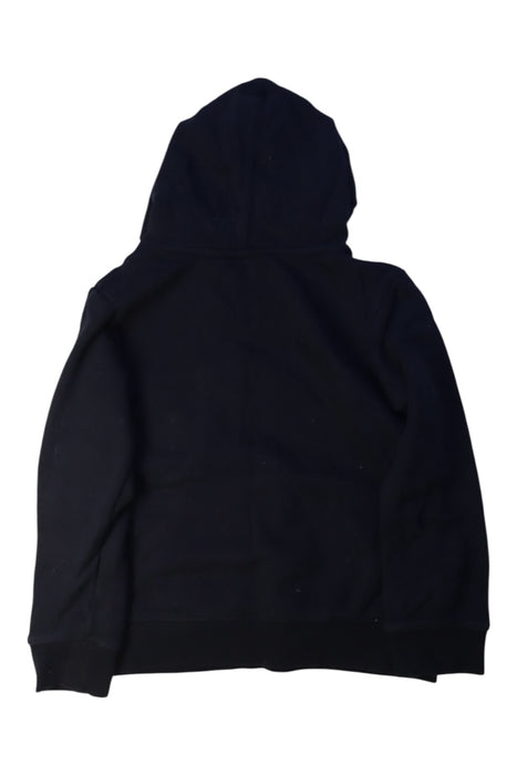 A Black Hooded Sweatshirts from Air Jordan in size 6T for boy. (Back View)