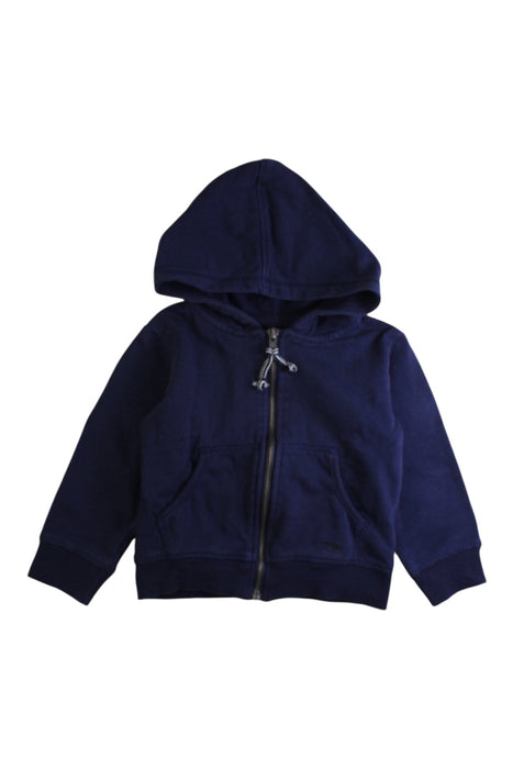 A Navy Zippered Sweatshirts from La Compagnie des Petits in size 2T for boy. (Front View)