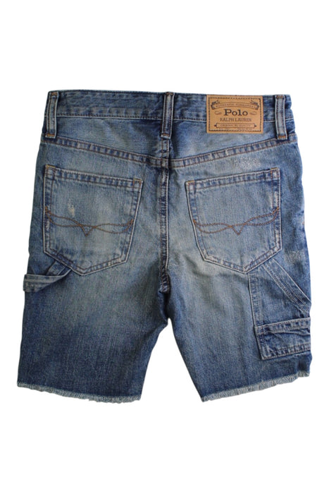 A Blue Shorts from Polo Ralph Lauren in size 8Y for boy. (Back View)