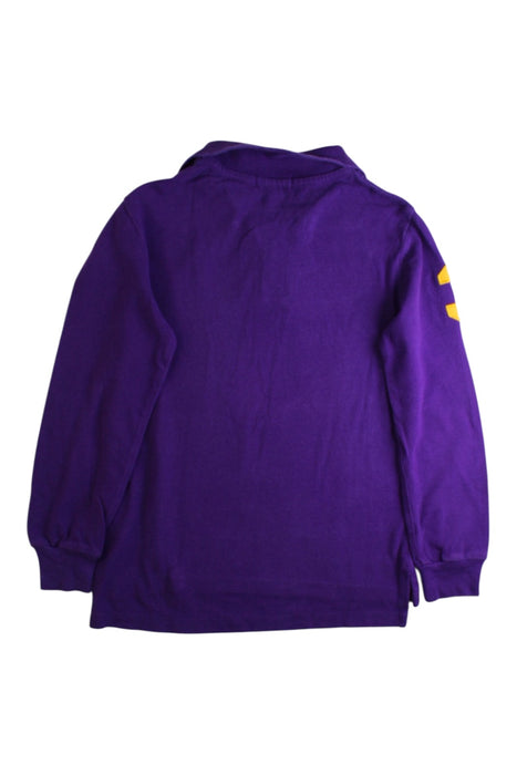 A Purple Long Sleeve Polos from Polo Ralph Lauren in size 6T for boy. (Back View)