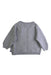A Grey Cardigans from La Compagnie des Petits in size 3-6M for boy. (Back View)