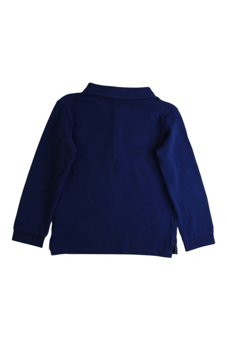 A Navy Long Sleeve Polos from Burberry in size 2T for boy. (Back View)