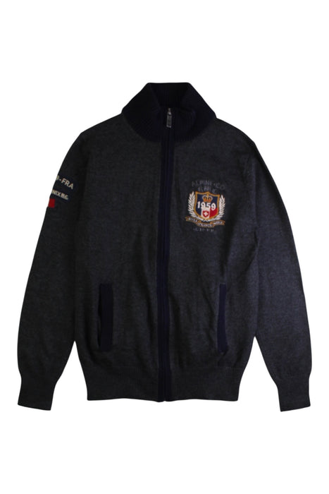 A Navy Lightweight Jackets from River Woods in size 10Y for boy. (Front View)