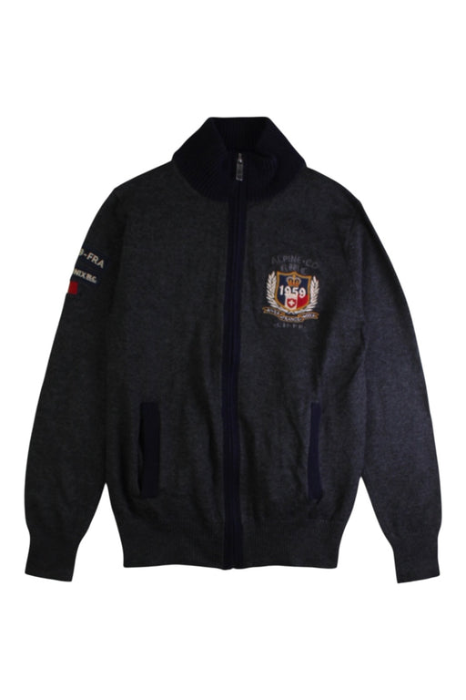 A Navy Lightweight Jackets from River Woods in size 10Y for boy. (Front View)