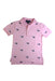 A Pink Short Sleeve Polos from Polo Ralph Lauren in size 4T for boy. (Front View)