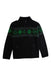 A Black Zippered Sweatshirts from Polo Ralph Lauren in size 7Y for boy. (Front View)