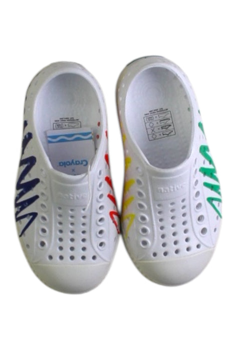 A White Sneakers from Native Shoes in size 3T for neutral. (Back View)