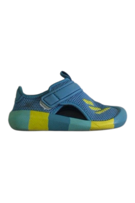 A Blue Aqua Shoes from Adidas in size 3T for boy. (Front View)