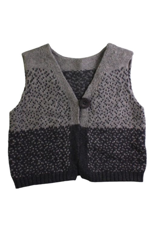 A Grey Outerwear Vests from The Bonnie Mob in size 2T for boy. (Front View)
