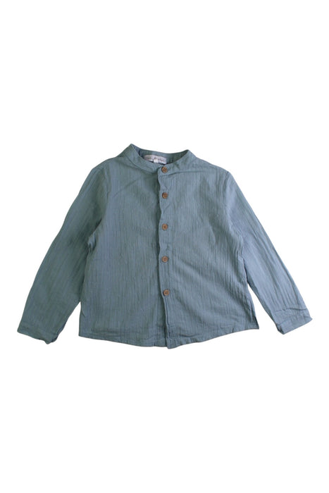 A Blue Long Sleeve Shirts from Fina Ejerique in size 2T for boy. (Front View)