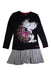 A Black Long Sleeve Dresses from Desigual in size 9Y for girl. (Front View)