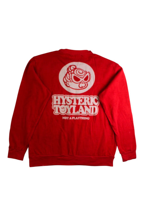 A Red Crewneck Sweatshirts from Hysteric Mini in size 7Y for girl. (Back View)