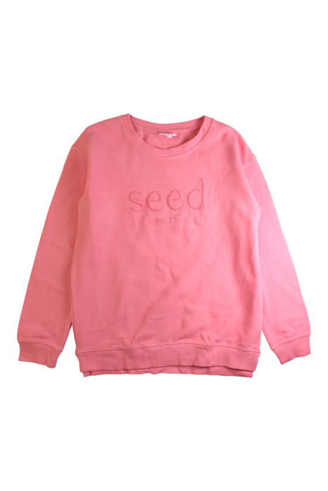 A Pink Crewneck Sweatshirts from Seed in size 9Y for girl. (Front View)
