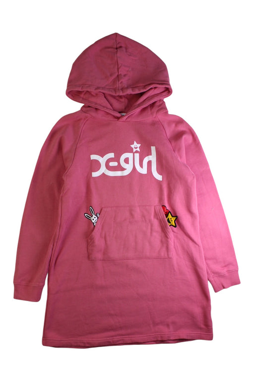 A Pink Sweater Dresses from X-girl in size 10Y for girl. (Front View)