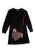 A Black Long Sleeve Dresses from Little Marc Jacobs in size 8Y for girl. (Front View)