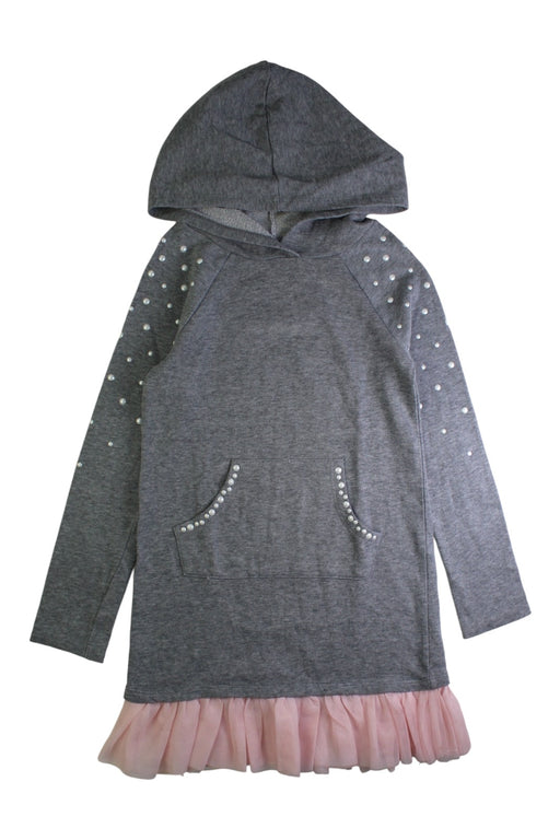 A Grey Long Sleeve Dresses from Epic Threads in size 7Y for girl. (Front View)