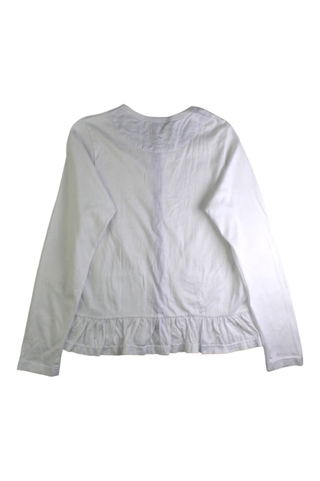 A White Cardigans from Anna Sui in size 10Y for girl. (Back View)