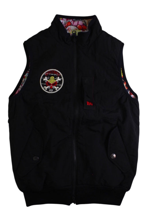 A Black Outerwear Vests from Hysteric Mini in size 10Y for boy. (Front View)