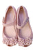 A Pink Flats from Mini Melissa in size 6T for girl. (Back View)