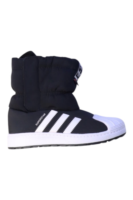 A Black Winter Boots from Adidas in size 6T for neutral. (Front View)