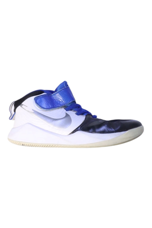 A Blue Sneakers from Nike in size 10Y for boy. (Front View)