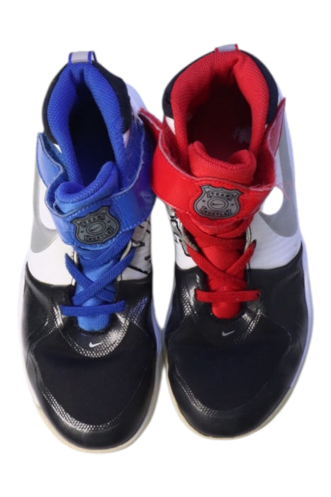 A Blue Sneakers from Nike in size 10Y for boy. (Back View)