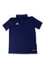 A Navy Short Sleeve Polos from Adidas in size 9Y for boy. (Front View)