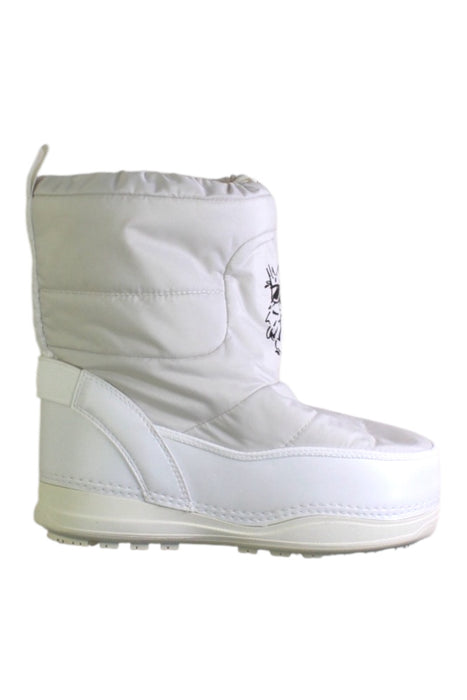 A White Winter Boots from Bogner in size 7Y for girl. (Front View)
