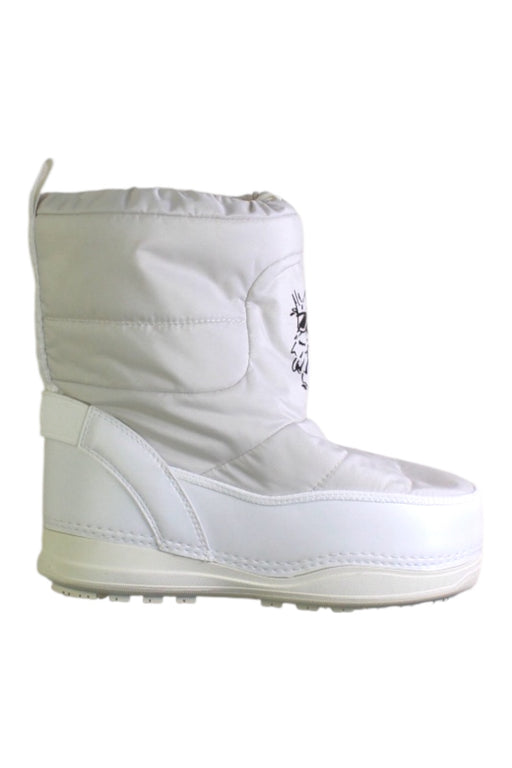 A White Winter Boots from Bogner in size 7Y for girl. (Front View)
