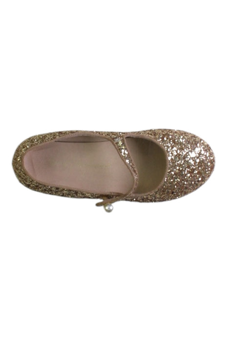 A Gold Flats from Age of Innocence in size 7Y for girl. (Front View)