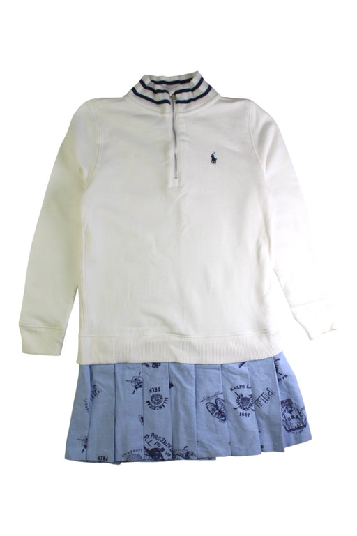 A White Sweater Dresses from Polo Ralph Lauren in size 6T for girl. (Front View)