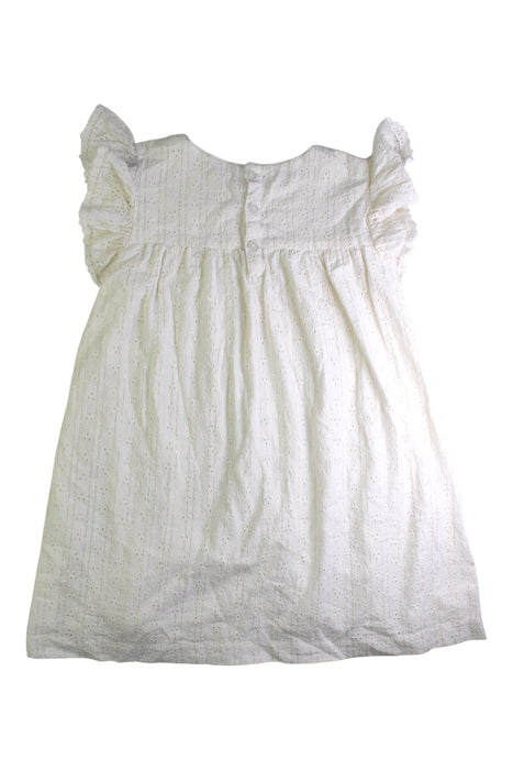 A Ivory Sleeveless Dresses from Louise Misha in size 8Y for girl. (Back View)