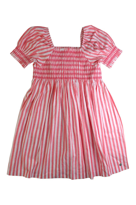 A Pink Short Sleeve Dresses from Paz Rodriguez in size 8Y for girl. (Front View)