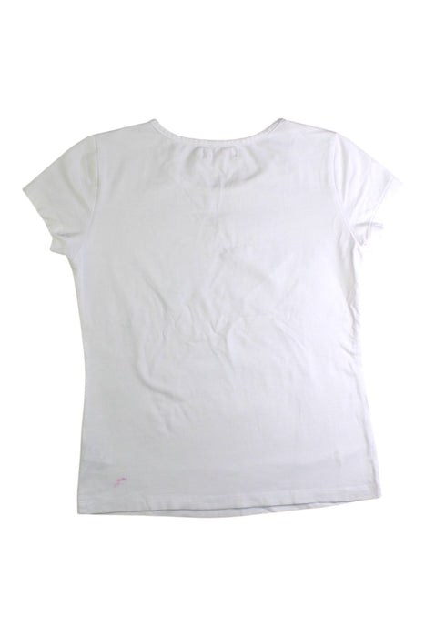 A White Short Sleeve T Shirts from Momonittu in size 10Y for girl. (Back View)