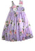 A Purple Sleeveless Dresses from Monnalisa in size 6T for girl. (Front View)