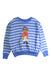 A Blue Crewneck Sweatshirts from Polo Ralph Lauren in size 7Y for girl. (Front View)
