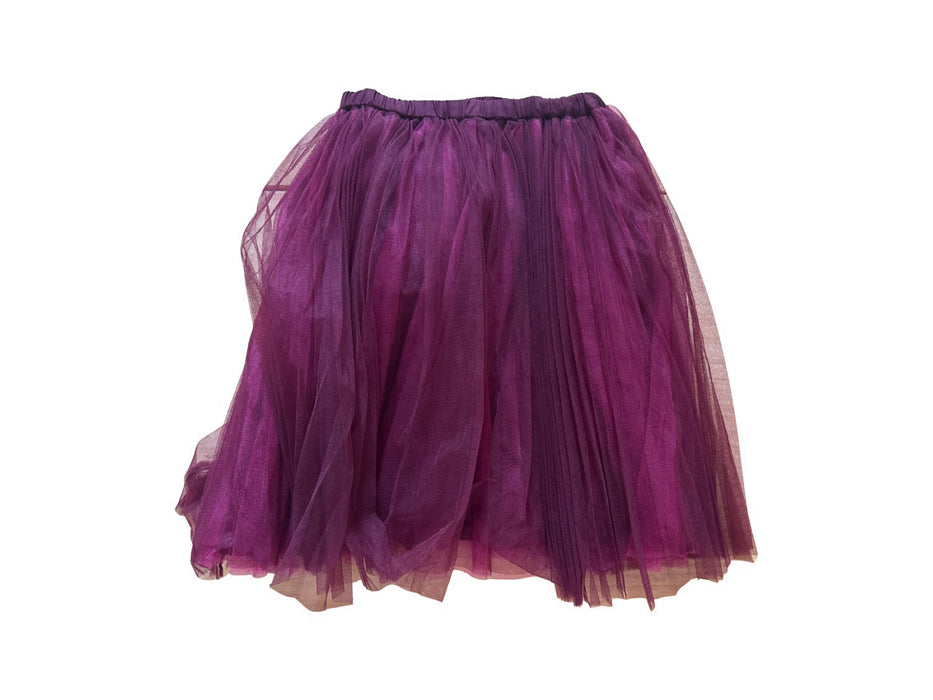 A Burgundy Tulle Skirts from Jacadi in size 4T for girl. (Front View)